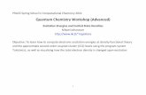 Quantum Chemistry Workshop (Advanced) · Quantum Chemistry Workshop (Advanced) ... the most common usage of TD-DFT is to compute excited state properties within the linear response