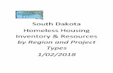 South Dakota Homeless Housing Inventory & Resources …vetaffairs.sd.gov/docs/SD Homeless Housing Resources by Regions a… · South Dakota Homeless Housing Inventory & Resources