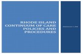 RHODE ISLAND CONTINUUM OF CARE - RIHousing · CoC Housing and Services System ... The PIT count and reporting of resources in the Housing Inventory Chart ... Rhode Island Continuum