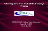 Retrieving Data from RCRAInfo: Basic SQL Training ·  · 2007-07-05Retrieving Data from RCRAInfo: Basic SQL Training ... Enter a carriage return on a line by itself or ... 279.22
