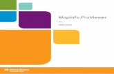 MapInfo ProViewer User Guide - EDEN CONSULTING Business Insight products such as MapInfo Professional or MapXtreme and displays them in Map and Browser windows. It also opens workspaces