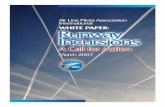 Runway Incursion White Paper - Air Line Pilots Association ...€¦ · 1 • Air Line Pilots Association White Paper on ... The development of the traffic alert and collision ...