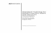 Standard Training for Retail Coaches-Sales and Services ... Craft/2015 Clerk Division DVD/07... · Standard Training for Retail Coaches-Sales and Services ... Using Trainee Daily