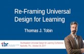 Re-Framing Universal Design for Learning Re …music playing: Star Wars Emperor’s theme] Thomas J. Tobin Re-Framing Universal Design for Learning ... [Princess Leia: ...