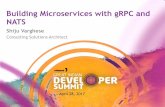 GIDS2017 Microservices gRPC NATS - DeveloperMarch€¢ Focused on Golang, ... Design Considerations for Building APIs ... NATS Server distributes the messages from producers to consumers.