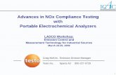 Advances in NOx Compliance Testing with Portable ... · Advances in NOx Compliance Testing with Portable Electrochemical Analyzers ... SCR Reactor ... ABB Alstom Power SCR Reactor