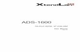 ADS-1600 - ASM.czftp.asm.cz/XtendLan/ADS-1600/Manual/EM-ADS1600.pdf · 16-Port ADSL IP DSLAM User Manual Ver. 1.0 ADS-1600. ... Calling Commands ... IP DSLAM rescue procedure while