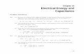 Electrical Energy and Capacitance - Mosinee, WI Energy and Capacitance 53 (b) Being more massive than electrons, protons traveling at the same initial speed will have more initial