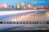 25 Energy Efficiency Policy Recommendations · The 25 recommendations have received high-level political and stakeholder ... energy efficiency Energy utilities 25 Utility end-use