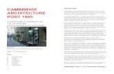 Cambridge Architecture Post 1945 · first large-scale manifestations of modern collegiate architecture, working well as its designers intended. But it has always seemed to