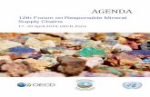 12th Forum on Responsible Mineral Supply Chains · The Organisation for Economic Co-operation and ... portal for supply chain risk ... The Forum will be followed by an OECD-World
