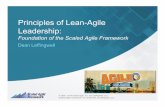 Principles of Lean-Agile Leadership -  no...Follows Lean-Agile Principles ! ... Principles of Lean-Agile Leadership ... Agile Software Requirements Lean Requirements Practices for