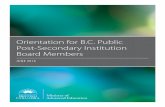 Orientation for B.C. Public Post-Secondary Institution ... · b. role of government in effective corporate governance ... public sector labour relations and ... orientation for b.c.