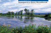 A Guide to the TDY Process · U.S. Fish and Wildlife Service The Temporary Duty Handbook: A Guide to the TDY Process -ii- Chapter 8: Non-Employee Travel and Travel Arranger Responsibilities