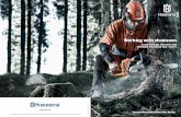 Working with chainsaws - hsqGlobal with... · Working with chainsaws ... THROTTLE LOCK The throttle lock is designed to prevent ... The chainsaw is a very effective tool, but it can