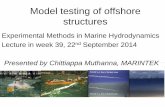 Model testing of offshore structures - IV - NTNU · Model testing of offshore structures ... • Very important for design of mooring and dynamic positioning systems • Stiffness