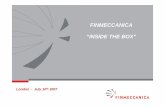 FINMECCANICA “INSIDE THE BOX” - Home - Leonardo ...€œINSIDE THE BOX” London - July 10th 2007 Managing long term programmes across the Finmeccanica Group Alessandro Pansa ...
