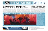 FILM MUSIC weekly MUSIC weekly issue 14 • May 8, 007 3 FILM MUSIC NEWS Why so few agents? I’ve been thinking this week about the severe shortage of film and television music agents.