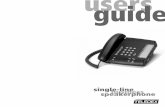 single-line speakerphone SPEAKERPHONE 1.2 LAST NUMBER REDIAL 1.3 MUTE 1.4 HOLD 1.5 FLASH ... The Teledex B120 is a single-line telephone with a high-performance speakerphone