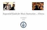 Sequential Guide for Music Instruction Chorus - New …€¦ ·  · 2017-07-29Sequential Guide for Music Instruction ... Chorus ... Intermediate and Commencement level General Music