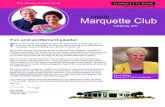 Inside Marquette Club · Inside Marquette Club ... If you have any questions about the Marquette Club, I am always here to help, ... • Green River Lines’ Escort