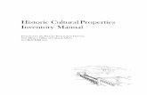 Historic Cultural Properties Inventory Manual Cultural Properties Inventory Manual ... the yellow brick-encased adobe San Albino Church in La Mesilla, ... intent of this manual to