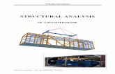 STRUCTURAL ANALYSIS - Engineering Software & Training · structural analysis. of container frame ( part 2 ) displacement test and result . liftting calculation 40 structure engineer