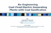 Re-Engineering Coal-Fired Electric Generating Plants … · Coal-Fired Electric Generating Plants with Coal Gasification By ... including supervision of installation by customer ...