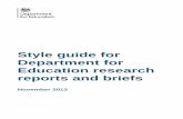 Style guide for DfE research reports and briefs - for …dera.ioe.ac.uk/20723/1/Style_guide_for_DfE_research...Using a good colour contrast 14 Add alternative text to photos, tables,