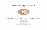 ZONING ORDINANCE OF - Apache County, Arizona ordinance . of . apache county, arizona . an ordinance providing for the creation and establishment of zoning districts in the unincorporated
