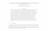 Language acquisition and language change in … · 1 Language acquisition and language change in bidirectional Optimality Theory 1 ... 3.1 The Delay of Principle B Effect in language
