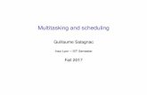Multitasking and scheduling - moodle.insa-lyon.fr · Multitasking and scheduling Guillaume Salagnac ... SRTF Scheduling: Shortest Remaining Time First SRTF Scheduling: principle like