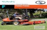 KUBOTA DIESEL FRONT MOWER F F2890 F3690 - …—9.5-8 Hydrostatic power Standard Optional 1,300 2,450 1,370 Independent live, Shaft drive 2,545 Hydraulic 2-point hitch 90 HST (F2/R2)