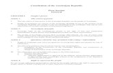 Constitution of the Azerbaijan Republic First …confinder.richmond.edu/admin/docs/Azerbaijan1978English.pdfConstitution of the Azerbaijan Republic . First Section . General . CHAPTER