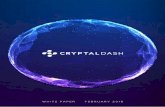 WHITE PAPER FEBRUARY 2018 - Two Worlds, One … Oﬀering (ICO). Already, CryptalDash has the necessary technology and arrangements to oﬀer a seamless intgration with the blockchain