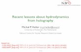 Recent lessons about hydrodynamics from holography … ·  · 2013-06-06Recent lessons about hydrodynamics from holography ... we need the phase diagram of the model at T>0[24] ...