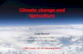 Climate change and agriculture - CNRanto/Projects/BIODIVERSITY 2011...Climate change climate change is any systematic change in the long-term statistics of climate elements (such as
