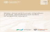11 11 - fao.org · Water stress and human migration: a global, georeferenced review of empirical research 11 11 Water stress and human migration: a global, georeferenced review
