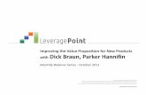 Improving the Value Proposition for New Products .pptSlide+Decks/...Today’s Presenter Dick Braun is Corporate Vice President of Strategic Pricing at Parker Hannifin Corporation.