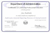 CPE Certificate Template - sfsd.mt.gov > Homesfsd.mt.gov/Portals/24/CPE Certificates Issued_1.pdf*Total Minutes/50, rounded down Department of Administration Certification of Continuing
