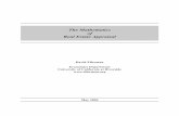 The Mathematics of Real Estate Appraisalharriscompanyrec.com/files/math_of_re_appraisal.pdf · Examples of IRR's ... fresh algebraic derivations of the major formulas to make them