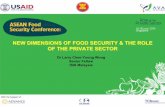 NEW DIMENSIONS OF FOOD SECURITY & THE ROLE OF … · NEW DIMENSIONS OF FOOD SECURITY & THE ROLE ... at both the ‘macro’ and ‘micro’ levels. ... • Regulatory Environment