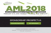 AML2018 - Securities Industry and Financial Markets …€¦ ·  · 2017-11-13SIFMA is pleased to offer contracted sponsors an opportunity to participate on the program agenda during