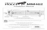 Installation Manual - Automatic Gate Openers by Mighty … · while it is operating and exercise caution at all times. ALL AUTOMATIC GATE OPERATORS ... or dam-aged gate ... the automatic