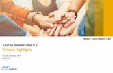 SAP Business One 9.3 Release Highlights - Columbus … · SAP has no obligation to pursue any course of business outlined in this document or any related presentation, ... System