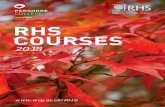 RHS COURSES SHORT COURSE PROGRAMME · SHORT COURSE PROGRAMME. 2. For booking and membership details call: 01386 554609. ... In this talk Jack Willgoss from Wildegoose Nursery will