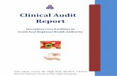 Clinical Audit Report - Ministry of Health, Jamaica Audit Report Secondary Care Facilities in South East Regional Health Authority This report covers the High Risk MONIA Clinical Service