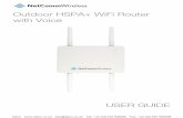 Outdoor HSPA+ WiFi Router with Voice NetComm Wireless outdoor router (NTC-30WV) is designed to deliver high speed internet to homes and businesses with otherwise little to no Internet