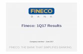 Fineco: 1Q17 Results - Scegli la semplicità - Fineco Bank Results Focus on product areas 4 Agenda Key messages and Initiatives monitoring