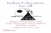 Tribes of Montana DVD Guide Files/Indian Education/Social...Using the DVD and Guide 1 Previewing Activities 3 Chapter 1: ... Time codes for each chapter are listed at the beginning
